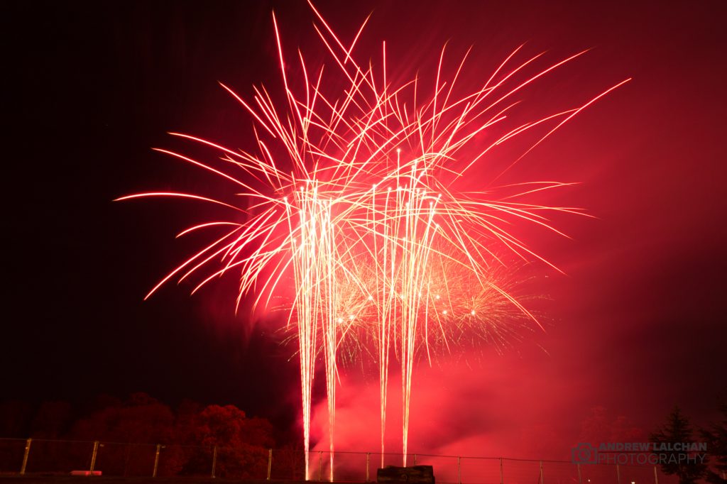 Fireworks in Cassiobury Park