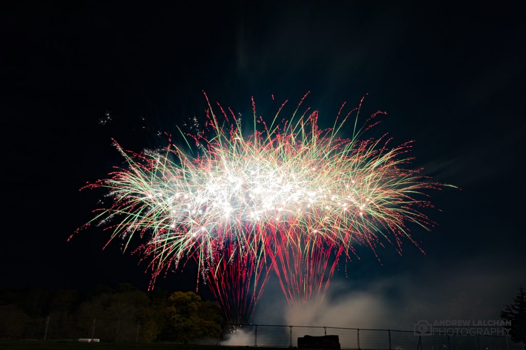 Fireworks in Cassiobury Park