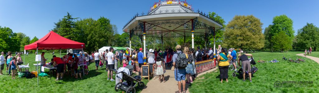 May Day at the bandstand