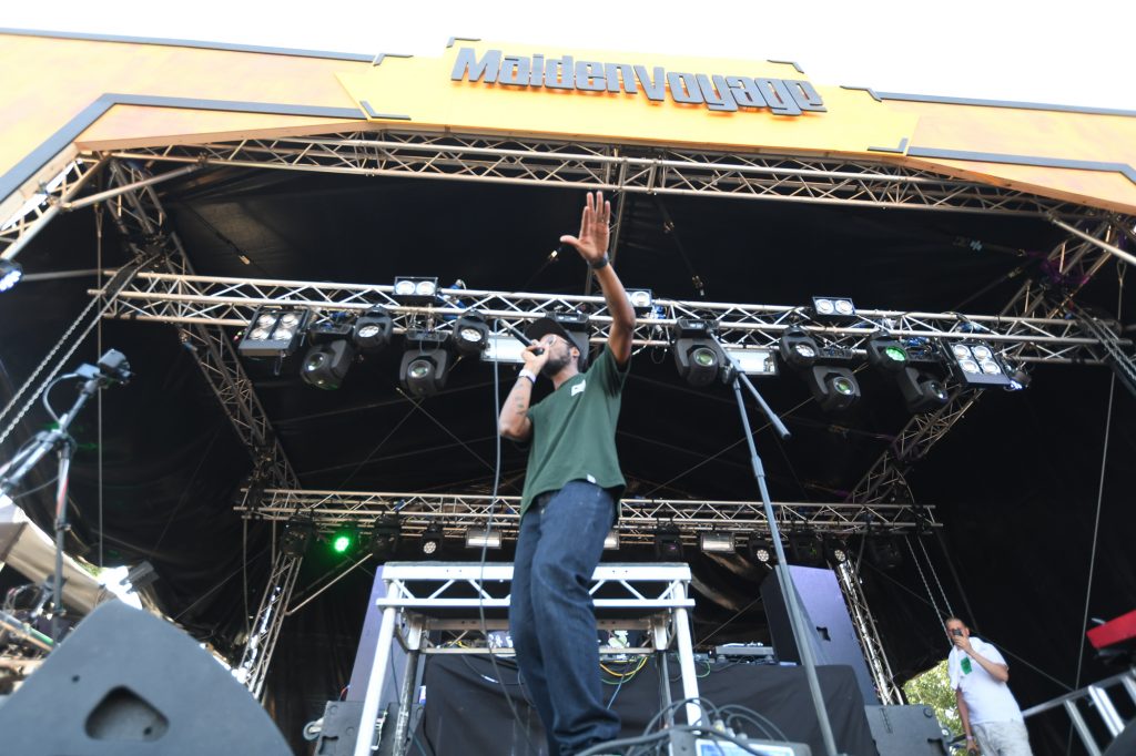 rapper Illa J at the Maiden Voyage festival