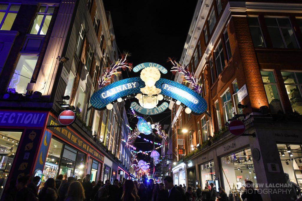 Carnaby Christmas Lights turn on