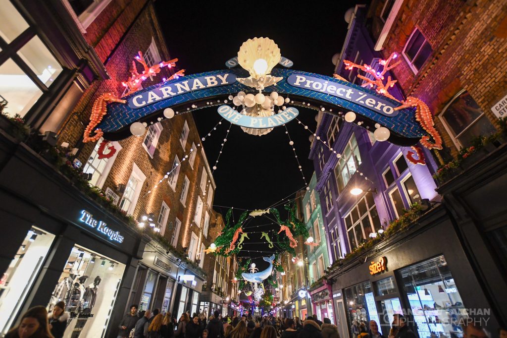 Carnaby Christmas Lights turn on