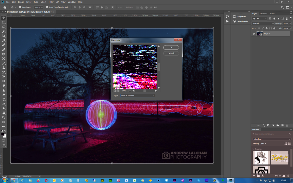 Adobe Photoshop - Twirl effect - Step 3