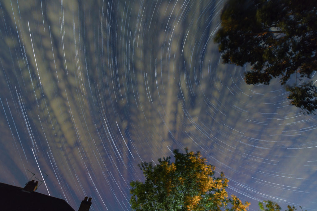 Star trails across Watford