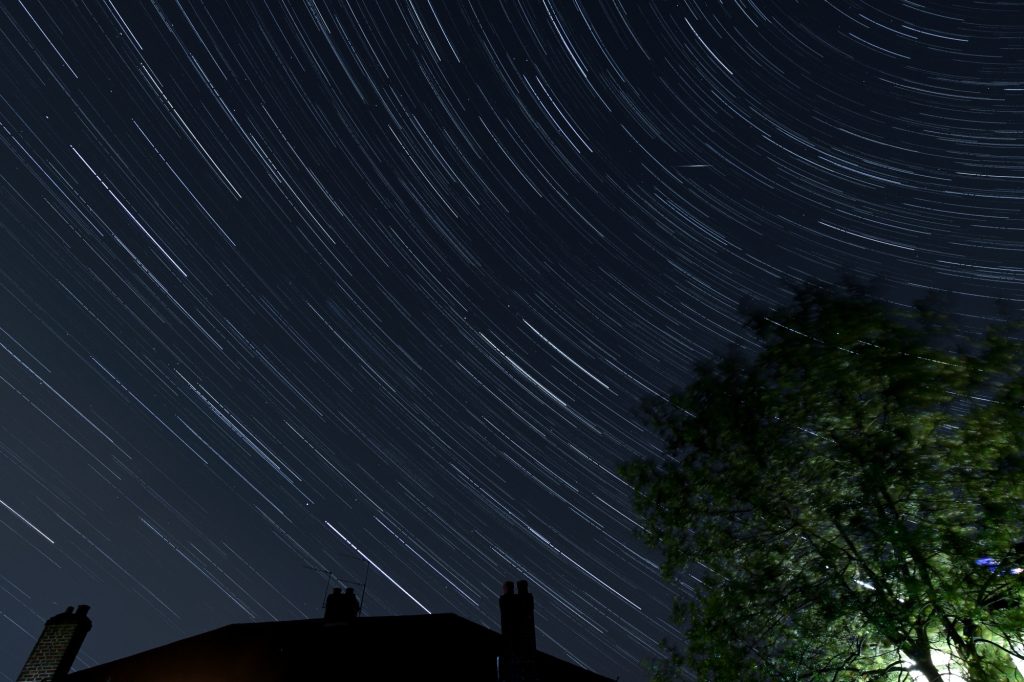 Star trails across Watford