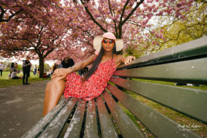 Cherry Blossom in Greenwich with Omotayo