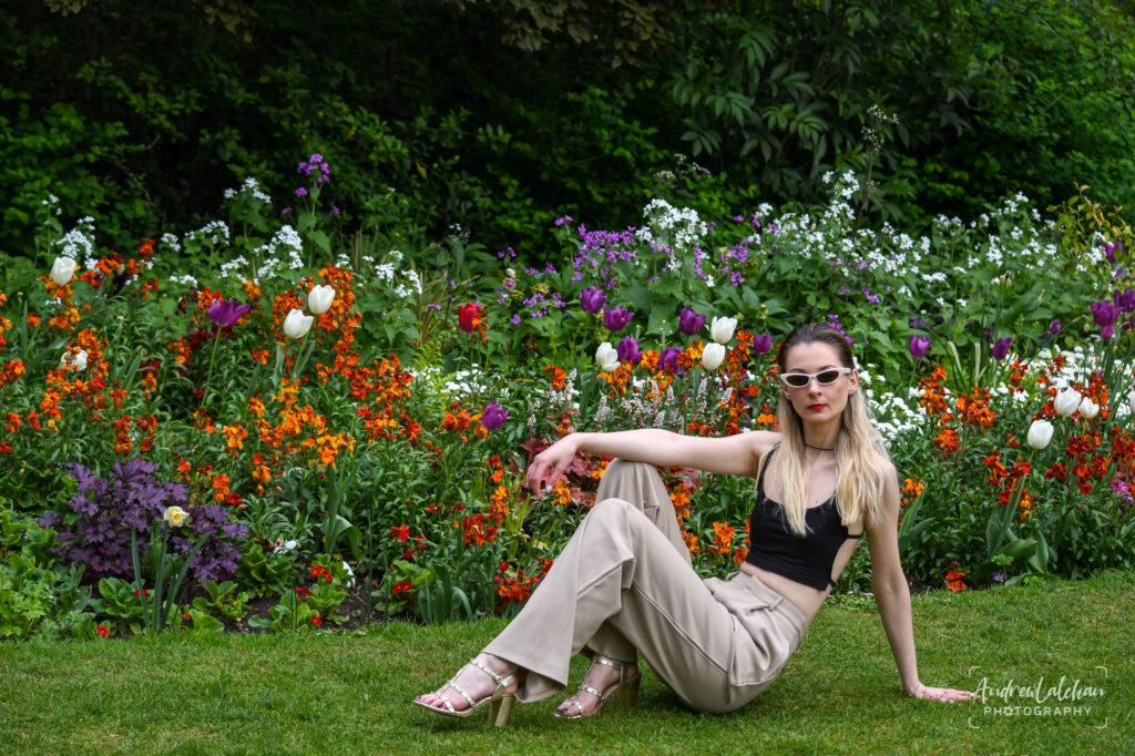 Model shoot with Ralitsa in St James Park