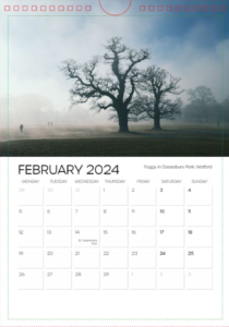 Photographic Calendar 2024 - February