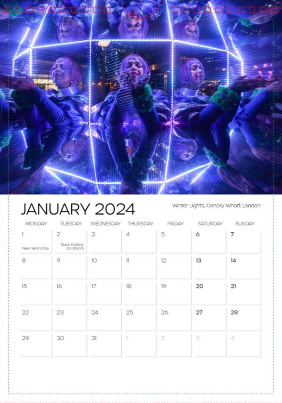 Photographic Calendar 2024 - January