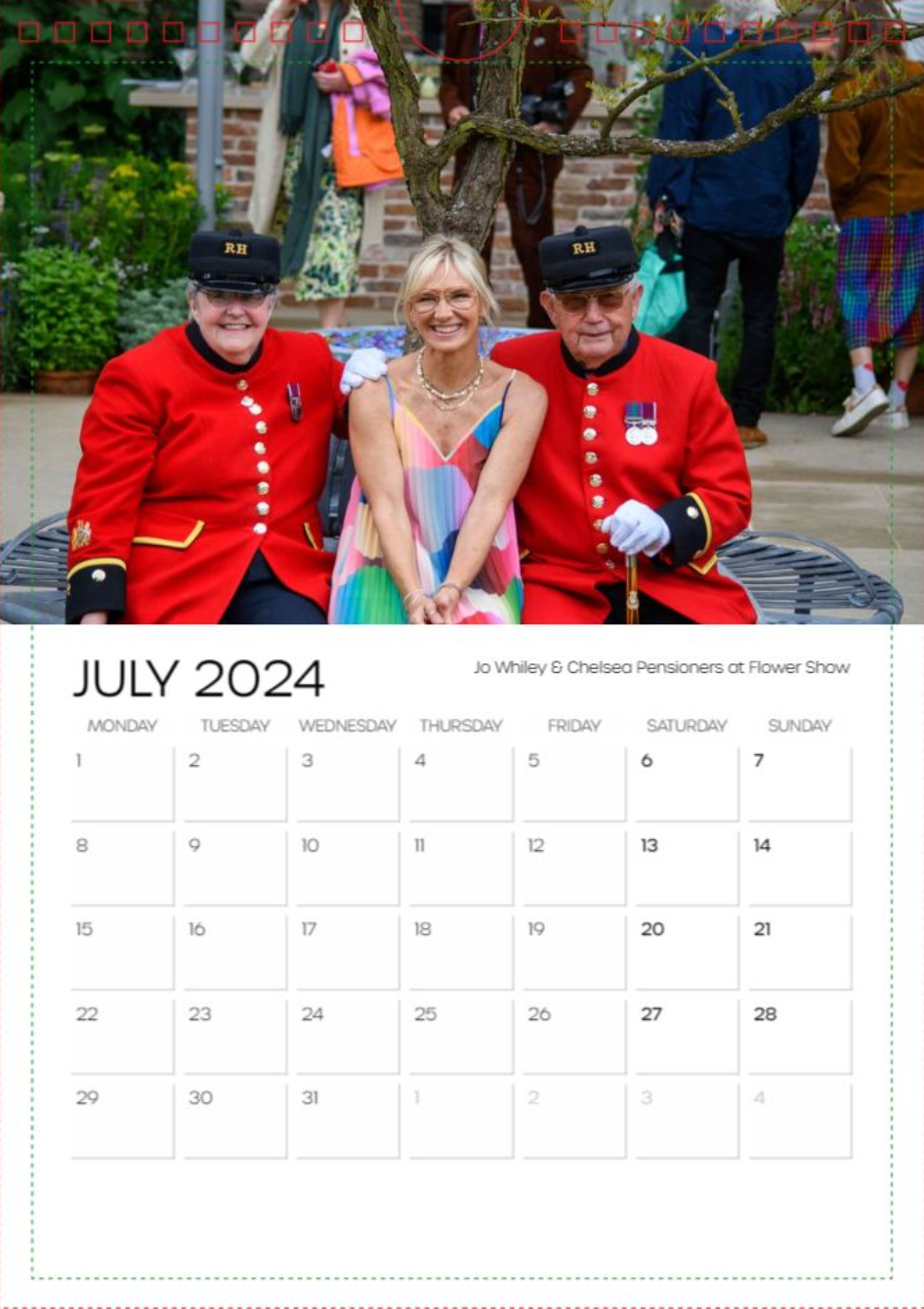 Photographic Calendar 2024 - July