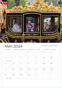 Photographic Calendar 2024 - May