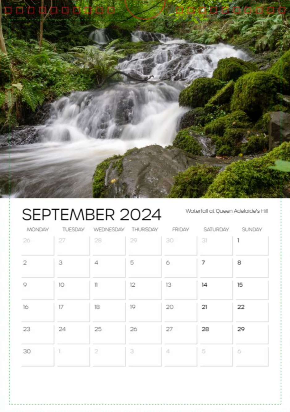 Photographic Calendar 2024 - September