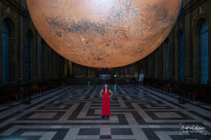 Luke Jerram’s Mars in the Painted Hall, London, UK