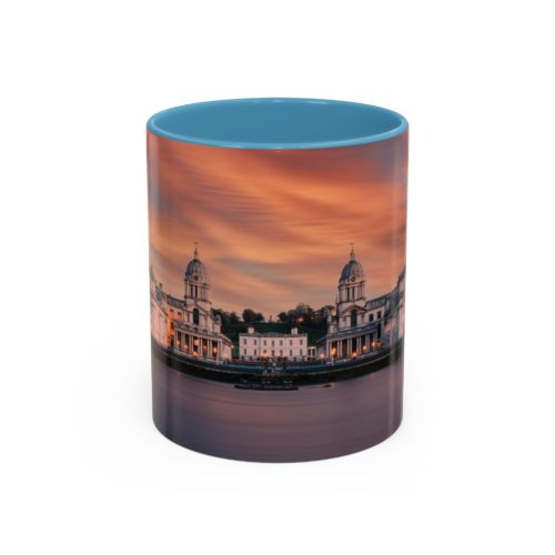 "Greenwich" Sky Mug – Sunset on the Thames at Greenwich - Accent Coffee Mug (11, 15oz) - Image 17