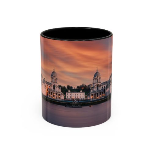 "Greenwich" Sky Mug – Sunset on the Thames at Greenwich - Accent Coffee Mug (11, 15oz)