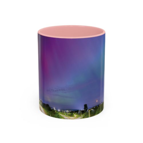 "Aurora Dreams" Mug – A Celestial Glow in Every Sip - Accent Coffee Mug (11, 15oz) - Image 9