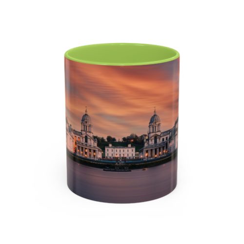 "Greenwich" Sky Mug – Sunset on the Thames at Greenwich - Accent Coffee Mug (11, 15oz) - Image 33