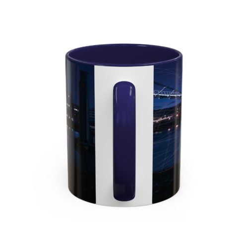 "City Sparks" Mug – London’s Night Lights in Motion - Accent Coffee Mug (11, 15oz) - Image 8