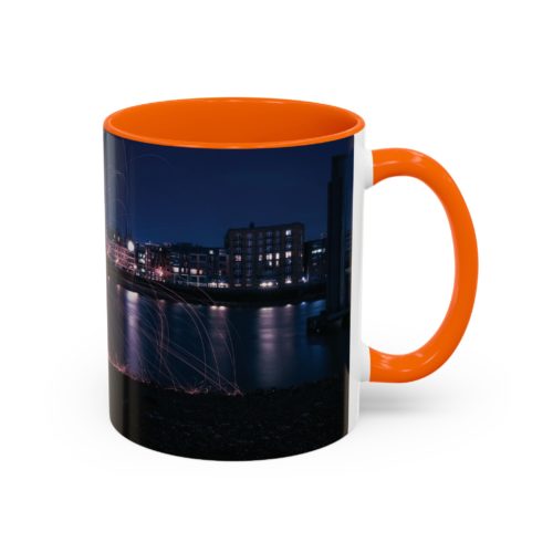 "City Sparks" Mug – London’s Night Lights in Motion - Accent Coffee Mug (11, 15oz) - Image 22