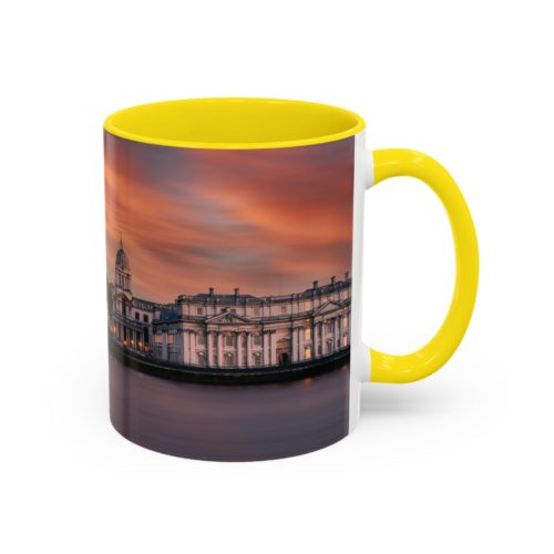 "Greenwich" Sky Mug – Sunset on the Thames at Greenwich - Accent Coffee Mug (11, 15oz) - Image 30