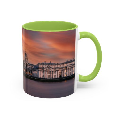 "Greenwich" Sky Mug – Sunset on the Thames at Greenwich - Accent Coffee Mug (11, 15oz) - Image 34