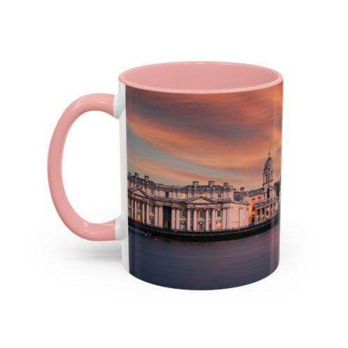 "Greenwich" Sky Mug – Sunset on the Thames at Greenwich - Accent Coffee Mug (11, 15oz) - Image 11