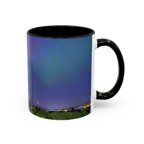 "Aurora Dreams" Mug – A Celestial Glow in Every Sip - Accent Coffee Mug (11, 15oz) - Image 2