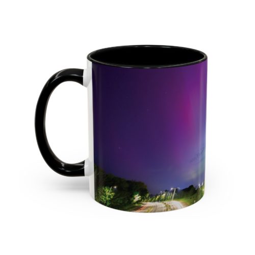 "Aurora Dreams" Mug – A Celestial Glow in Every Sip - Accent Coffee Mug (11, 15oz) - Image 3