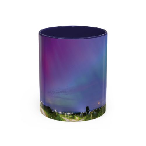 "Aurora Dreams" Mug – A Celestial Glow in Every Sip - Accent Coffee Mug (11, 15oz) - Image 5