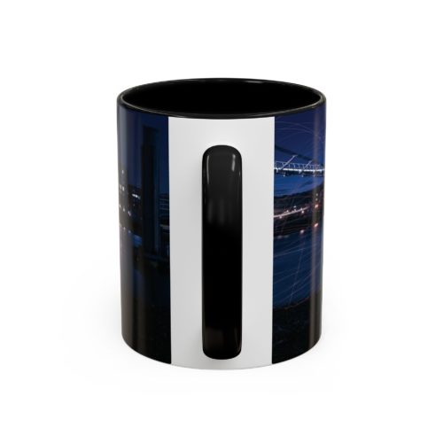 "City Sparks" Mug – London’s Night Lights in Motion - Accent Coffee Mug (11, 15oz) - Image 4