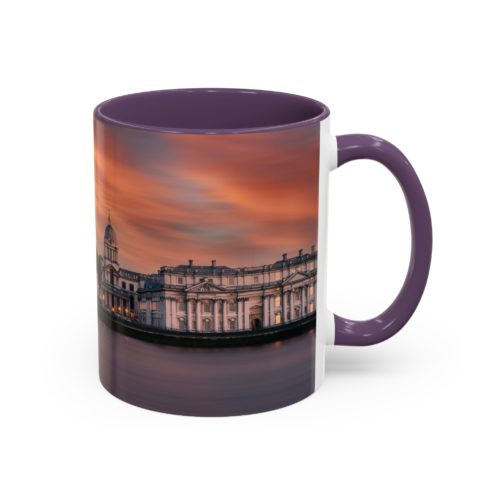 "Greenwich" Sky Mug – Sunset on the Thames at Greenwich - Accent Coffee Mug (11, 15oz) - Image 26