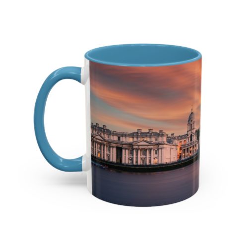 "Greenwich" Sky Mug – Sunset on the Thames at Greenwich - Accent Coffee Mug (11, 15oz) - Image 19