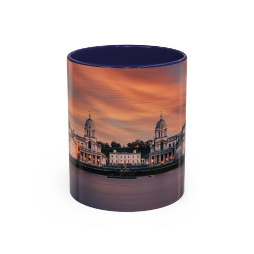 "Greenwich" Sky Mug – Sunset on the Thames at Greenwich - Accent Coffee Mug (11, 15oz) - Image 5