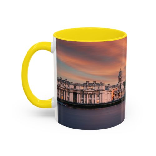 "Greenwich" Sky Mug – Sunset on the Thames at Greenwich - Accent Coffee Mug (11, 15oz) - Image 31