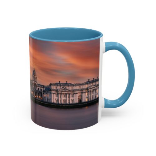 "Greenwich" Sky Mug – Sunset on the Thames at Greenwich - Accent Coffee Mug (11, 15oz) - Image 18