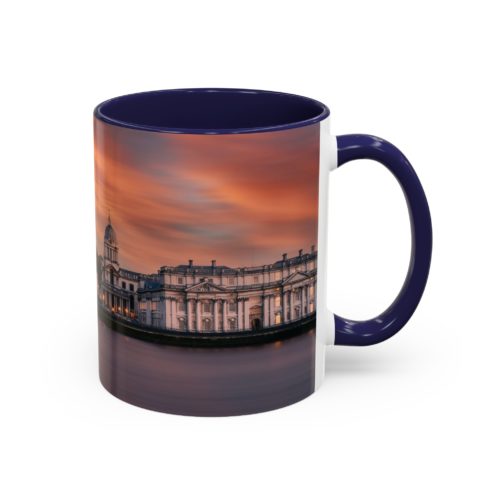 "Greenwich" Sky Mug – Sunset on the Thames at Greenwich - Accent Coffee Mug (11, 15oz) - Image 6