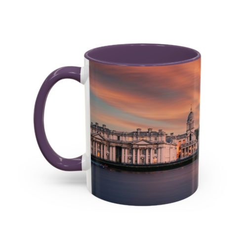 "Greenwich" Sky Mug – Sunset on the Thames at Greenwich - Accent Coffee Mug (11, 15oz) - Image 27