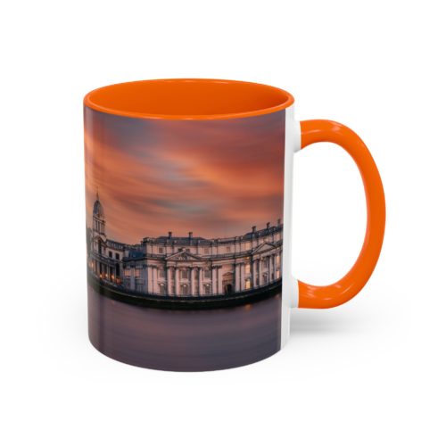 "Greenwich" Sky Mug – Sunset on the Thames at Greenwich - Accent Coffee Mug (11, 15oz) - Image 22