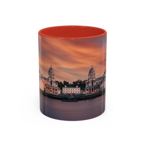 "Greenwich" Sky Mug – Sunset on the Thames at Greenwich - Accent Coffee Mug (11, 15oz) - Image 13