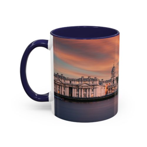 "Greenwich" Sky Mug – Sunset on the Thames at Greenwich - Accent Coffee Mug (11, 15oz) - Image 7