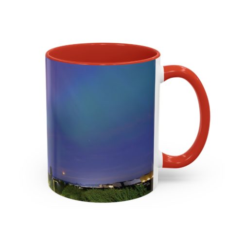 "Aurora Dreams" Mug – A Celestial Glow in Every Sip - Accent Coffee Mug (11, 15oz) - Image 14