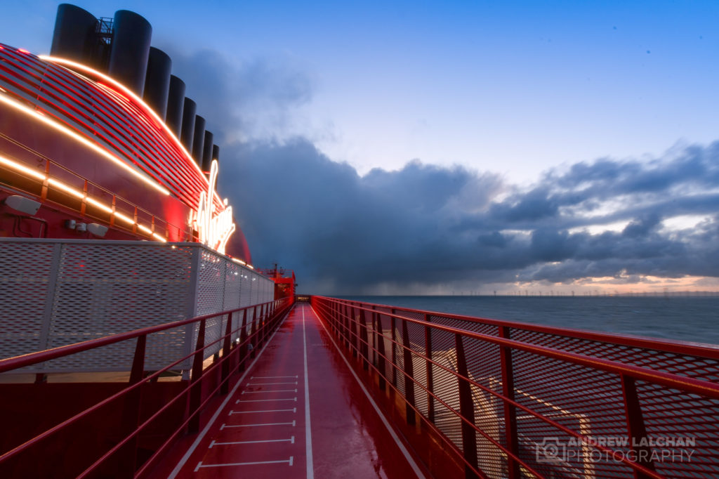 Running track around the ship